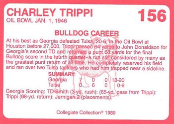 1989 Collegiate Collection Georgia Bulldogs (200) #156 Charley Trippi Back