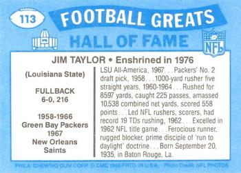 1988 Swell Greats #113 Jim Taylor Back