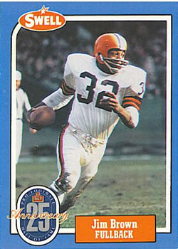 1988 Swell Greats #18 Jim Brown Front