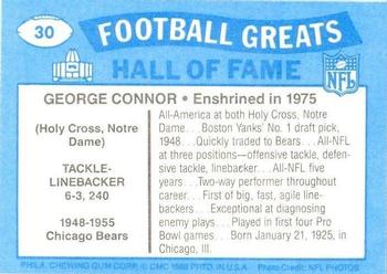 1988 Swell Greats #30 George Connor Back