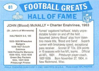 1988 Swell Greats #81 John McNally Back