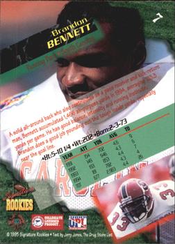 1995 Signature Rookies  - Autographs #7 Brandon Bennett Back