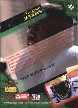 1995 Signature Rookies  - Autographs #41 Trezelle Jenkins Back