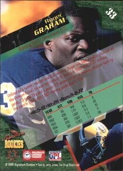 1995 Signature Rookies  - International #33 Roger Graham Back