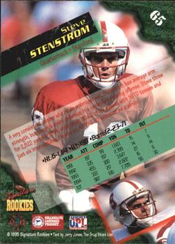 1995 Signature Rookies  - International #65 Steve Stenstrom Back