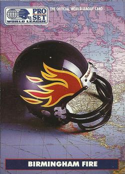 1991 Pro Set - WL Helmet Collectibles (WLAF Helmets) #2 Birmingham Fire Front