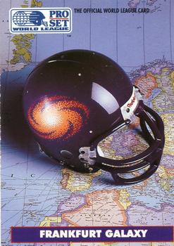 1991 Pro Set - WL Helmet Collectibles (WLAF Helmets) #3 Frankfurt Galaxy Front