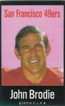1972 NFLPA Fabric Cards #NNO John Brodie Front