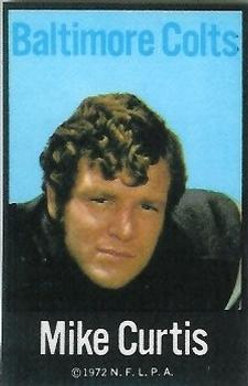 1972 NFLPA Fabric Cards #NNO Mike Curtis Front