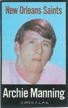 1972 NFLPA Fabric Cards #NNO Archie Manning Front