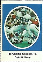 1972 Sunoco Stamps #NNO Charlie Sanders Front