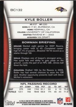 2008 Bowman Chrome #BC132 Kyle Boller Back