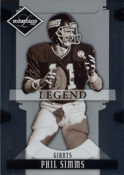 2008 Leaf Limited #172 Phil Simms Front