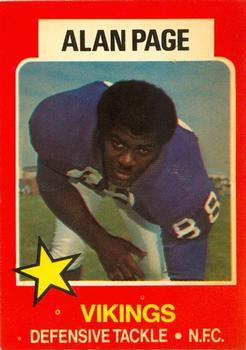 1975 Town Talk Bread #1 Alan Page  Front