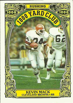 1986 Topps - 1000 Yard Club #19 Kevin Mack  Front