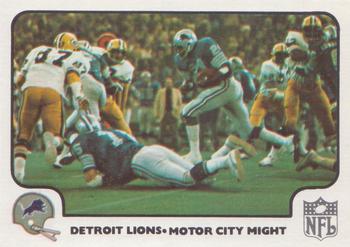 1977 Fleer Team Action #35 Motor City Might Front