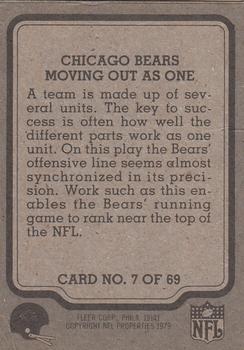 1979 Fleer Team Action #7 Moving Out as One Back