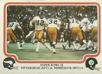 1979 Fleer Team Action #65 Super Bowl IX Front