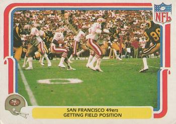 1980 Fleer Team Action #49 Getting Field Position Front