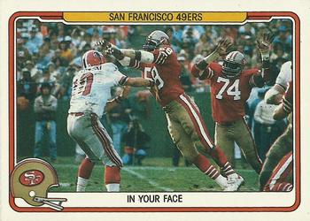 1982 Fleer Team Action #50 In Your Face Front