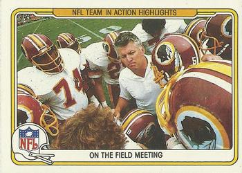 1982 Fleer Team Action #76 On the Field Meeting Front