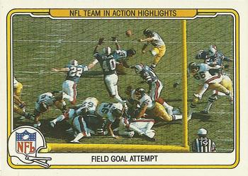 1982 Fleer Team Action #87 Field Goal Attempt Front