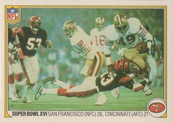 1983 Fleer Team Action #72 Super Bowl XVI Front