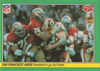 1984 Fleer Team Action #50 Nowhere to Go but Down Front