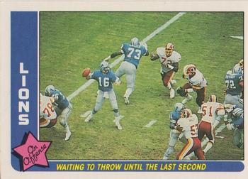 1985 Fleer Team Action #22 Waiting to Throw until the Last Second Front