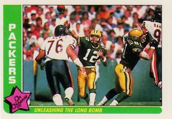1985 Fleer Team Action #25 Unleashing the Long Bomb Front