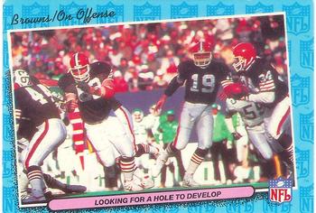 1986 Fleer Team Action #13 Looking for a Hole to Develop Front