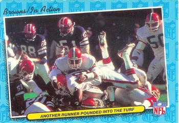 1986 Fleer Team Action #15 Another Runner Pounded into the Turf Front
