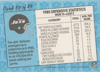 1986 Fleer Team Action #59 About to Deliver a Headache Back