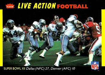 1987 Fleer Team Action #76 Super Bowl XII Front