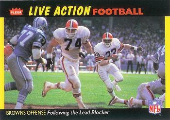 1987 Fleer Team Action #9 Following the Lead Blocker Front