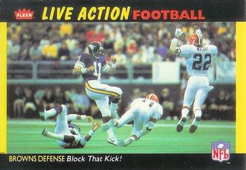 1987 Fleer Team Action #10 Block That Kick! Front
