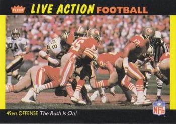 1987 Fleer Team Action #49 The Rush is On! Front