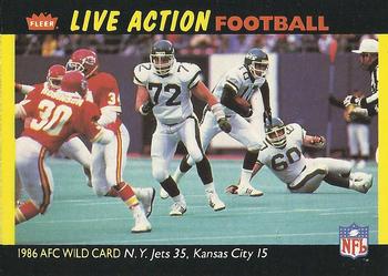 1987 Fleer Team Action #60 1986 AFC Wild Card Front