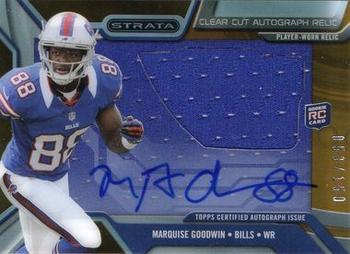 2013 Topps Strata - Clear Cut Autograph Relic Rookies Bronze #CCAR-MGO Marquise Goodwin Front