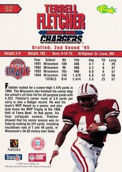 1995 Classic NFL Rookies #52 Terrell Fletcher Back