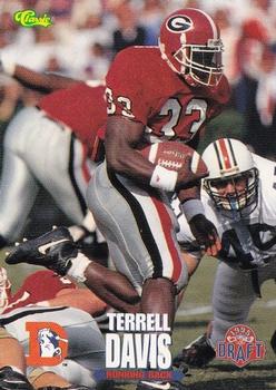1995 Classic NFL Rookies #54 Terrell Davis Front
