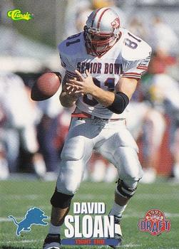 1995 Classic NFL Rookies #58 David Sloan Front