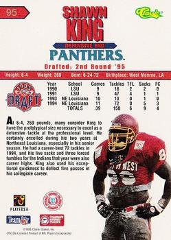1995 Classic NFL Rookies #95 Shawn King Back