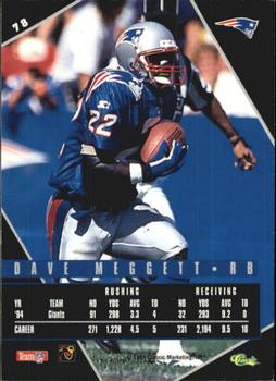 1995 Classic Images Limited Live #78 Dave Meggett Back