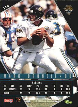 1995 Classic Images Limited Live #119 Mark Brunell Back