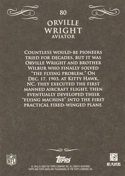 2008 Topps Mayo #80 Orville Wright Back