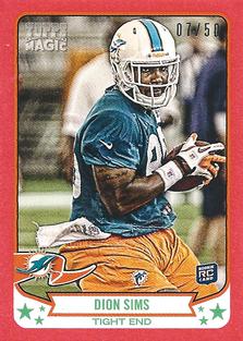 2013 Topps Magic - Mini Red Border #54 Dion Sims Front