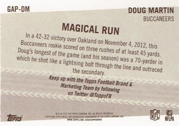 2013 Topps Magic - Ground & Pound #GAP-DM Doug Martin Back