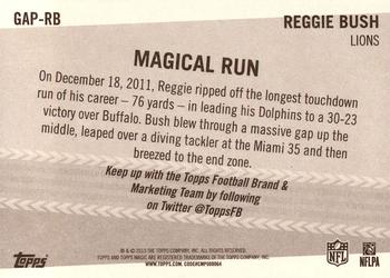 2013 Topps Magic - Ground & Pound #GAP-RB Reggie Bush Back