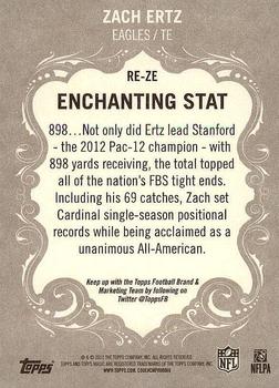 2013 Topps Magic - Rookie Enchantment #RE-ZE Zach Ertz Back